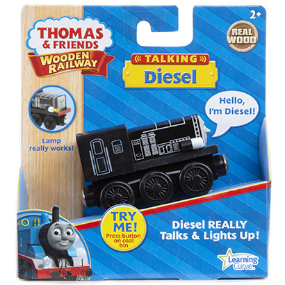 USA TALKING LIGHT DIESEL Thomas Wooden engine Train NEW 796714981239 